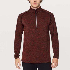 Red Lululemon 1/2 Zip long sleeve (MENS)